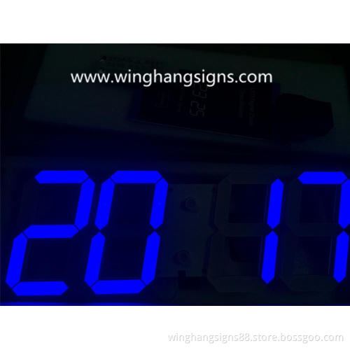 Blue LED 3D digital Clock 88:88